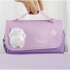 Cartuchera Escolar Kawaii Gatito 3D 2 Cierres Infantil Atrix Variante Color Violeta