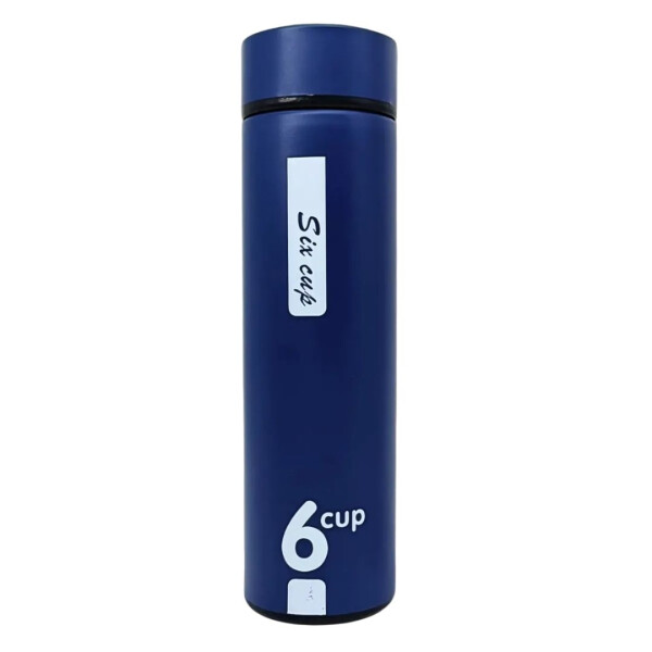 Mini Termo Viajero Con Infusor Azul