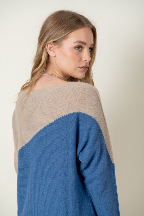 Sweater lana combinado Betiee