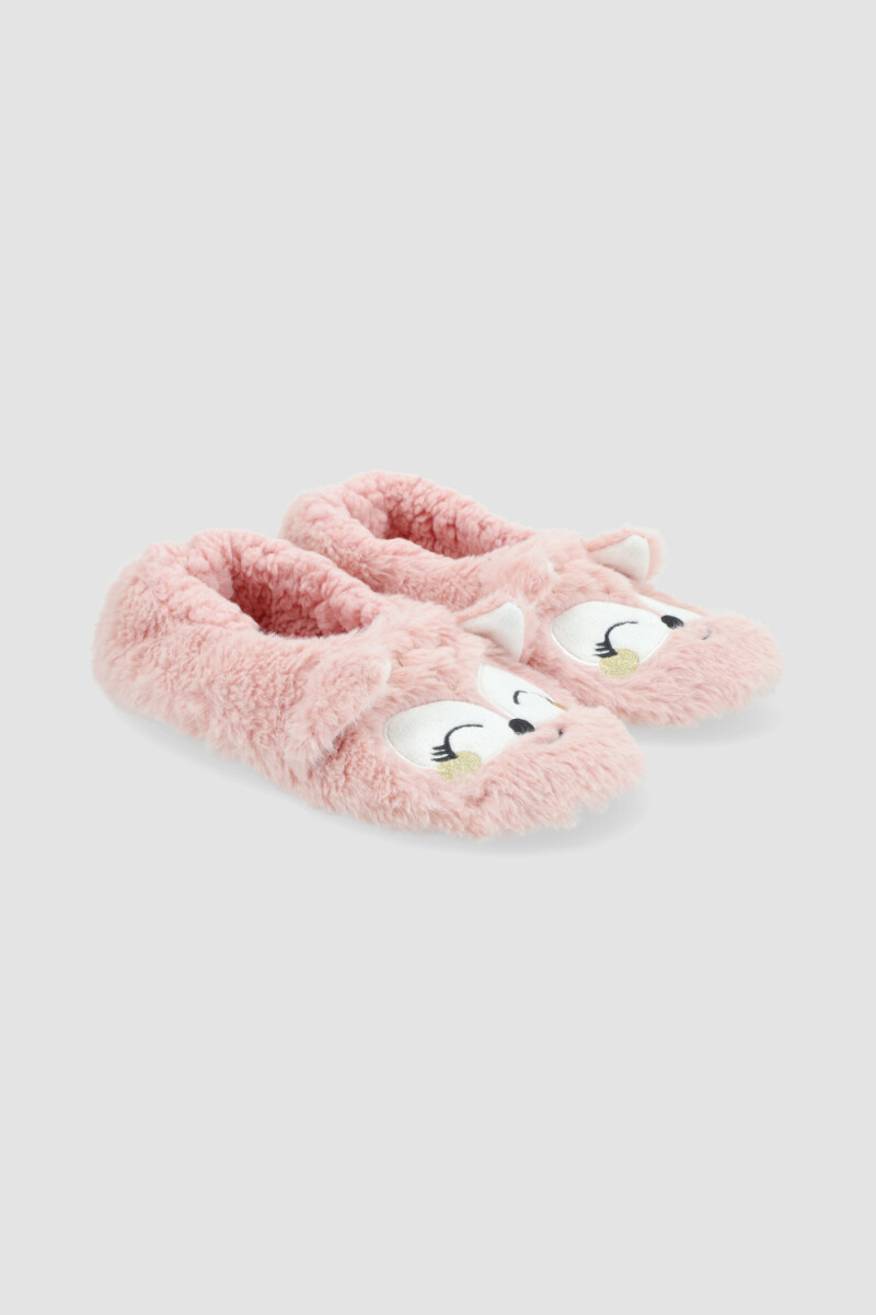 Pantufla face inv25 - Rosa antique 