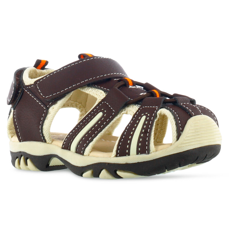 Sandalias de Niño Croco Kids RICK con velcro Marrón