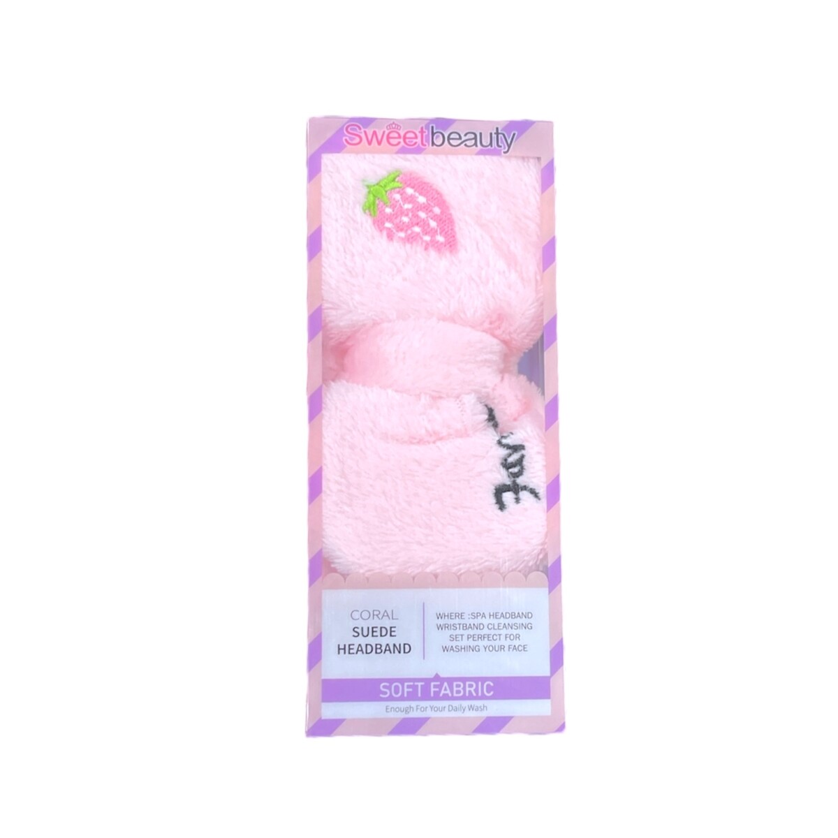 Vincha Spa Infantil - Rosa Pastel 