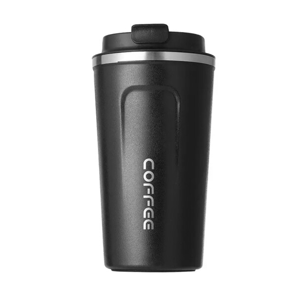 Vaso Térmico Coffee Mug 510 Ml Con Tapa Café Té Taza Jarra Variante Color Negro
