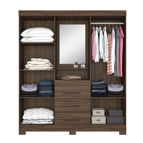 Ropero Capelinha Notavel Nogal Trend 4 puertas Ropero Capelinha Notavel Nogal Trend 4 puertas