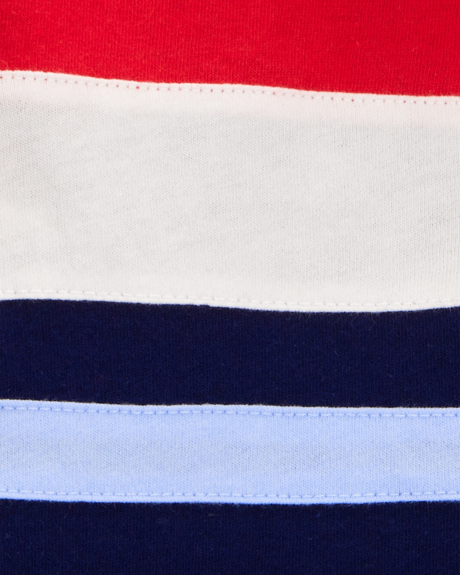 Remera polo de algodón, diseño colorblock Sin color