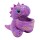 Peluche Pulsera a Presión Animales Dino VIOLETA