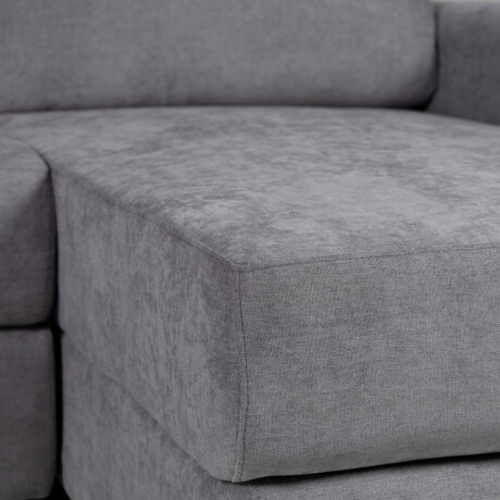 Rinconera Elyon - Tela Microfibra - Chaise derecho 9250 (Grafito)