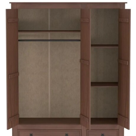 Ropero 3 Puertas 2 Cajones Recto Cera Línea Mexicana ECU387 Ropero 3 Puertas 2 Cajones Recto Cera Línea Mexicana ECU387