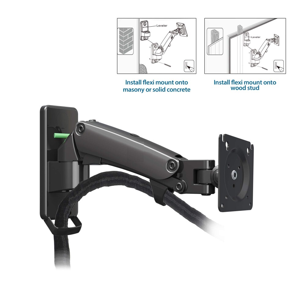Soporte Brazo Monitor Led De Pared De 17 A 27 Soporte Brazo Monitor Led De Pared De 17 A 27