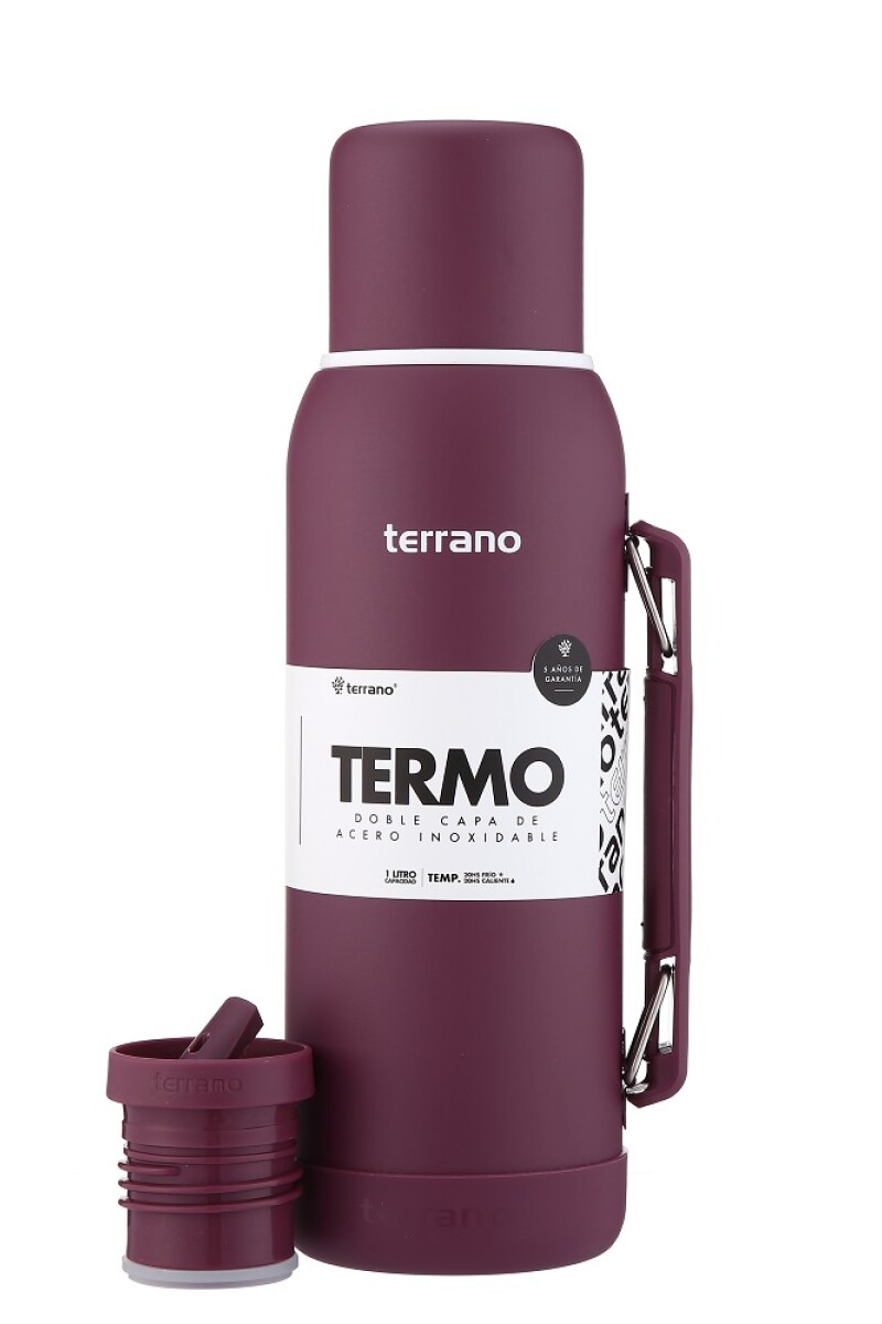 TERMO TERRANO NEW 1LT CON MANIJA PREMIUM UVA