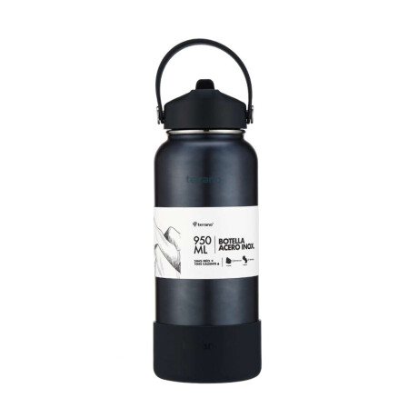 Botella Térmica Con Pico 950Ml. Azul Metalizado