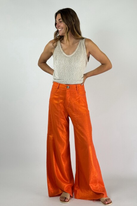 PANTALON JACINTO METALIZADO Naranja