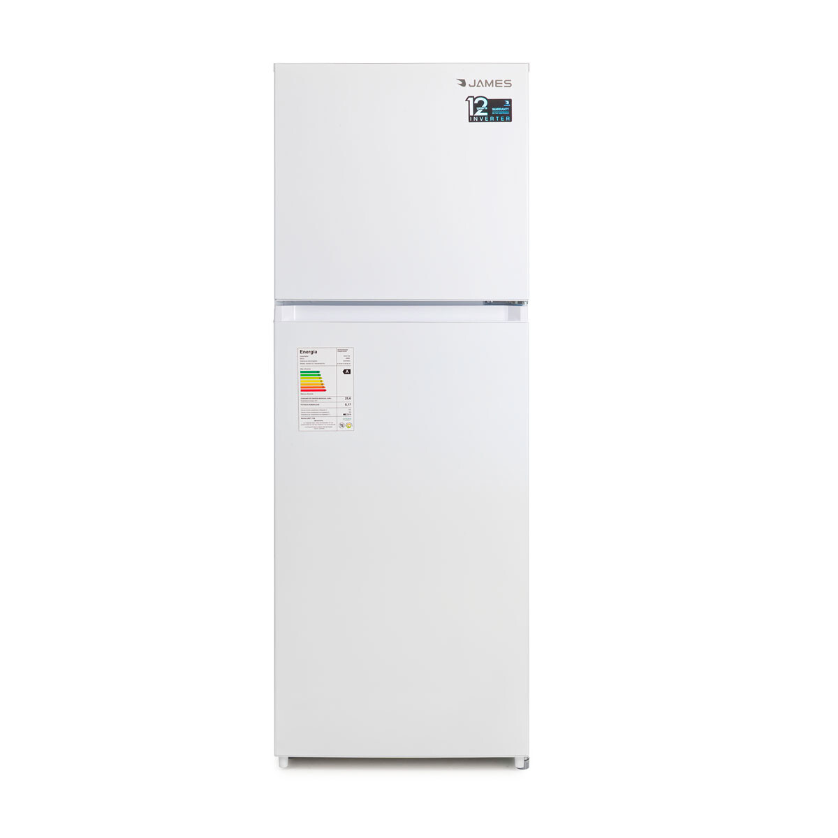 REFRIGERADOR JAMES RJ 275 Blanca Inverter 236L 