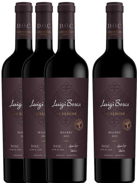 Promo 3+1 Malbec DOC de Sangre Luigi Bosca Promo 3+1 Malbec DOC de Sangre Luigi Bosca