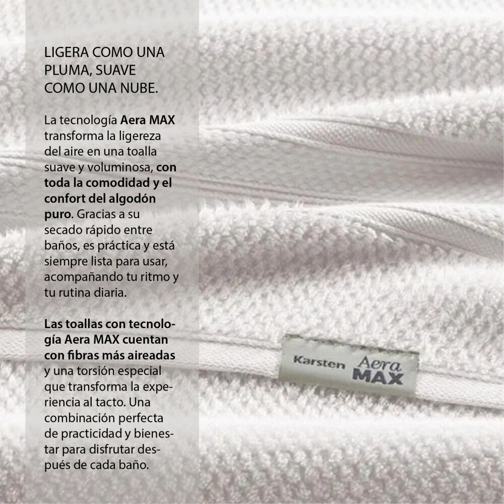 Toalla De Rostro 48 X 70 Nuvia 100% Algodón - Karsten Blanco