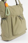 Mochila shopper de tela verde