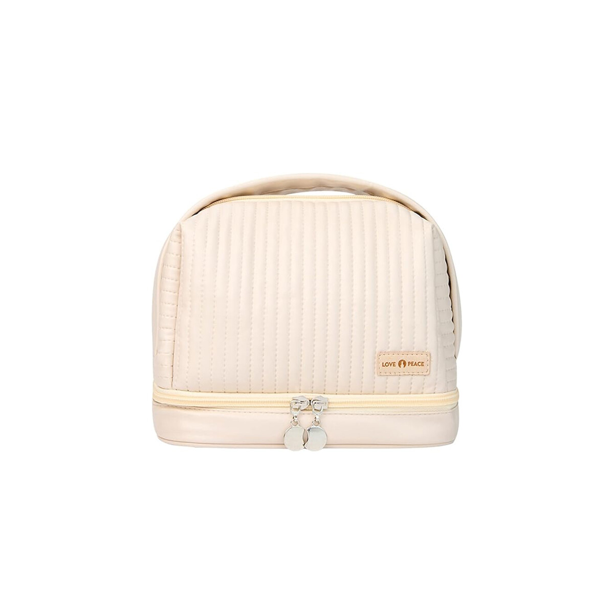 Neceser texturado con asa - Blanco 