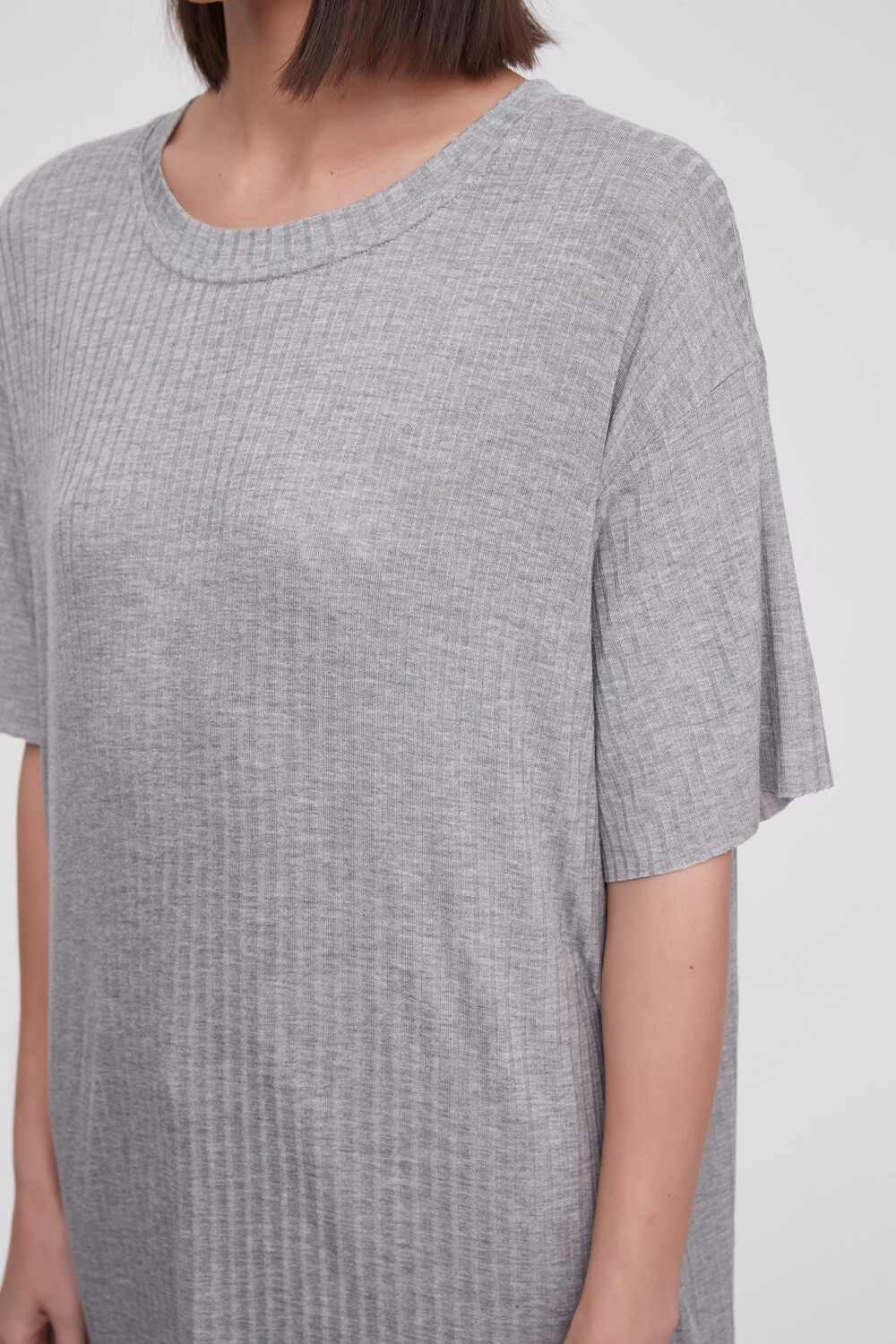 Remera Asdim Gris Melange