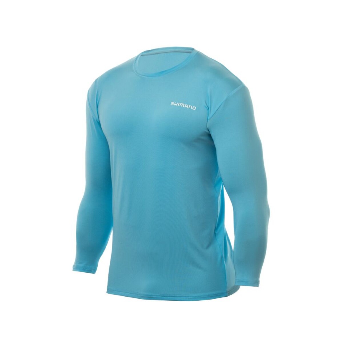 REMERA SHIMANO CELESTE TECH TEE MANGA LARGA-SHMTE 