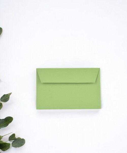 Sobre color 120 grs 6,5x10 cm. VERDE MANZANA (APPLE)