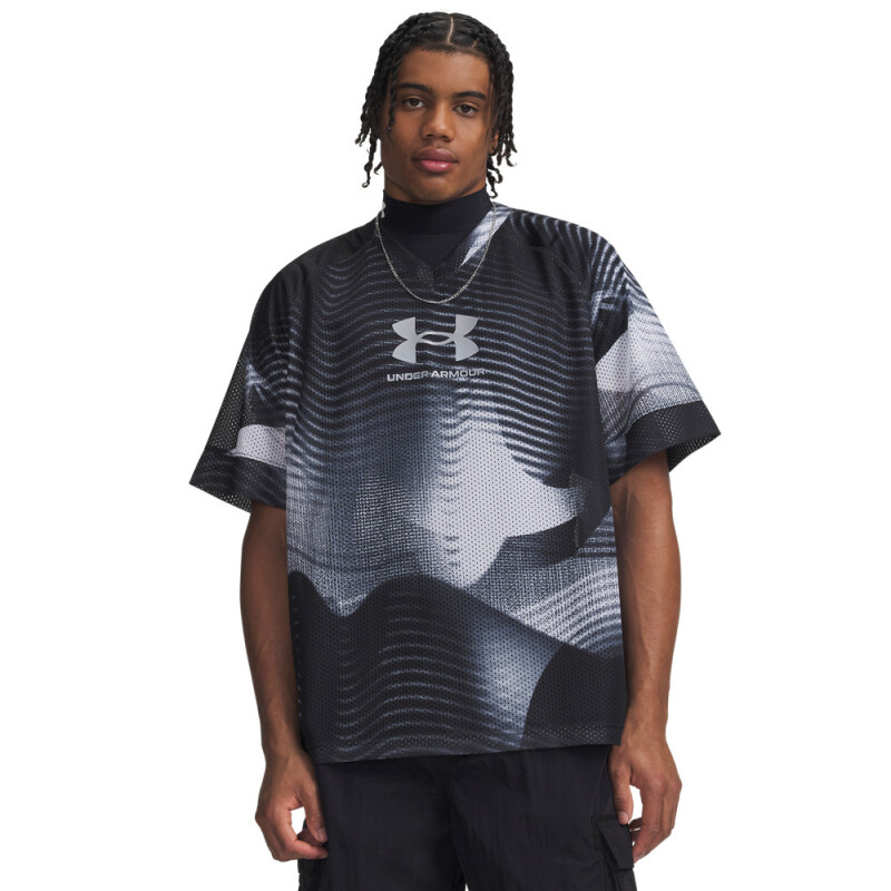 UA Icon Mesh Jersey-YLW BLK