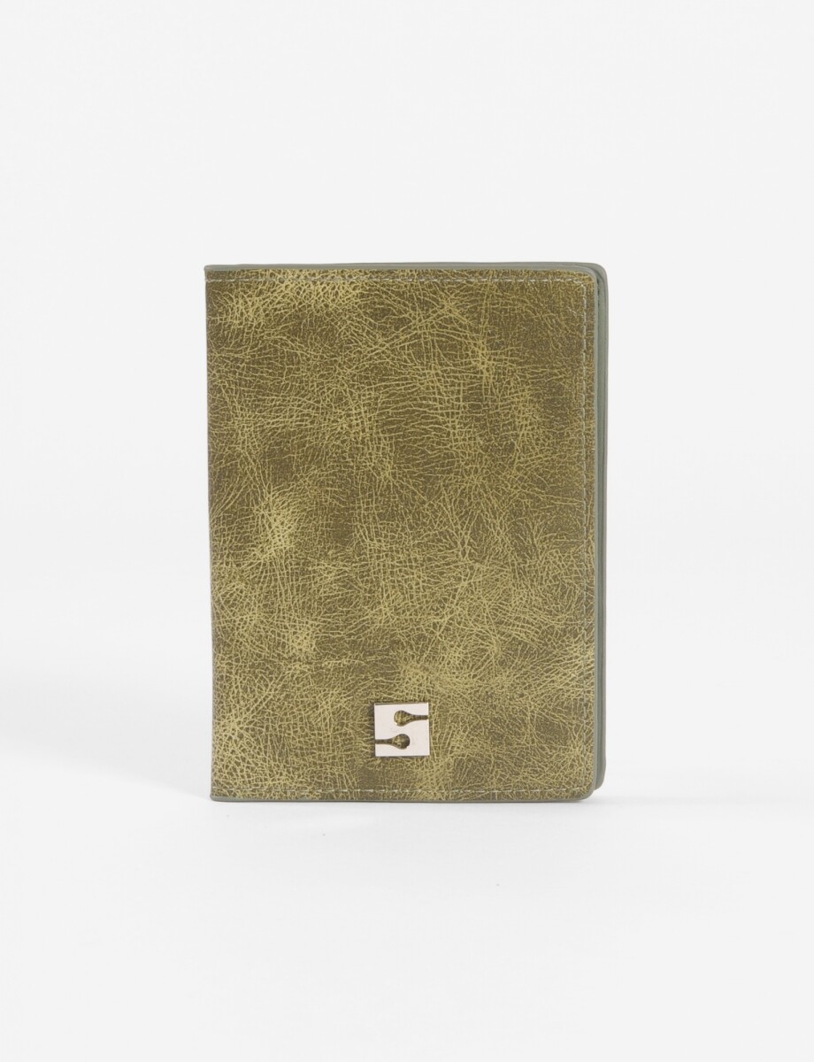 Cubre pasaporte - verde 