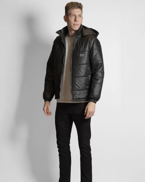 CHAQUETA PUFFER COM CAPUZ Negro
