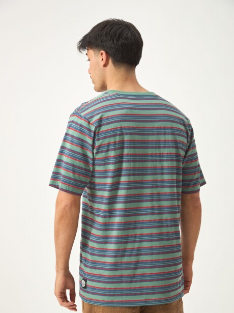 REMERA STRIPES VERDE