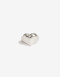 Anillos Medianos y Grandes Metal Anillo De Metal Corazón - Plateado Rodio