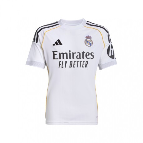 CAMISETA NIÑO adidas PRIMERA EQUIPACIÓN REAL MADRID 25/26 White