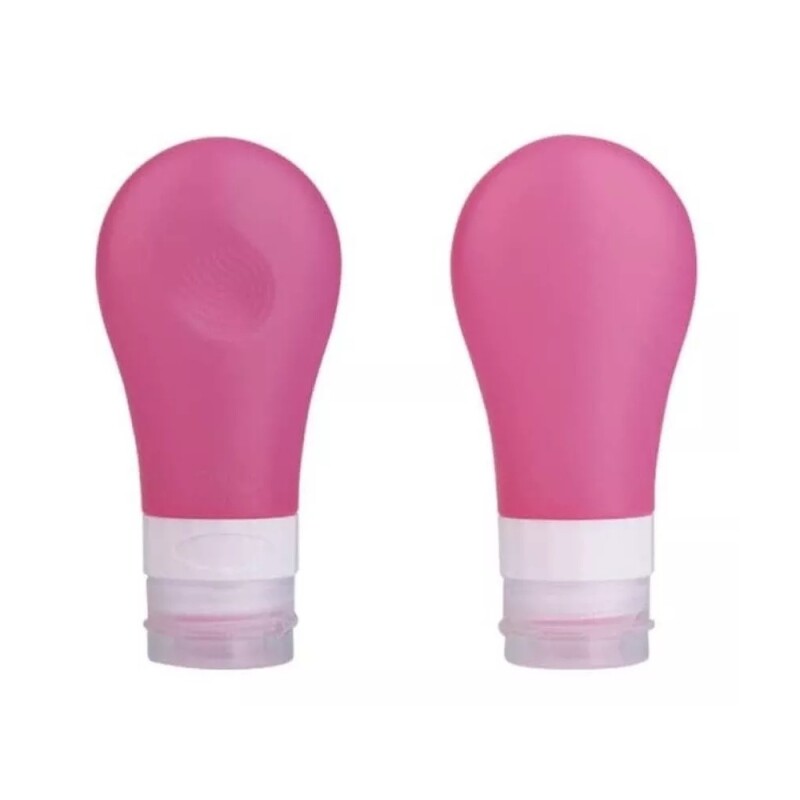 Botella de Viaje Silicona Shampoo rojo