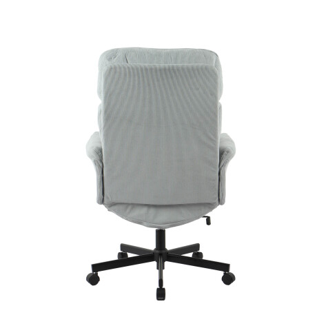 SILLA DE OFICINA GERENCIAL TELA-Y-METAL GRIS CICERÓN