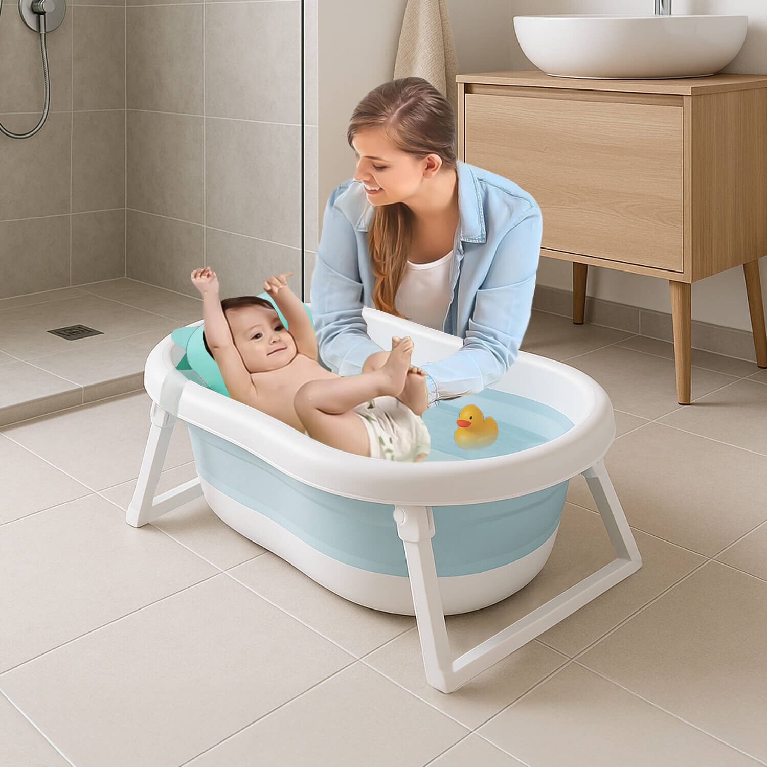 Banheira Bebe Bebe Thermobaby Pack De Cambiador Y Bau00f1era