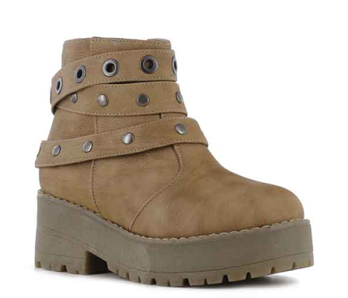Bota CUCHI plataforma con pulseras de tachas MINI MissCarol - Beige - MINI  MissCarol - 145.M80250004 — Miss Carol