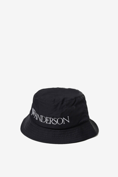 LOGO BUCKET HAT Negro