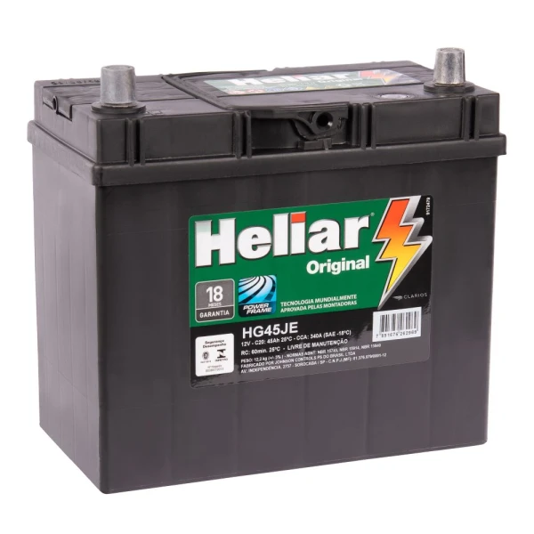 Batería Heliar 80 amp. Derecha