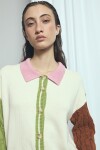 Cardigan con piping PREVENTA beige