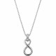 Conjunto cadena forcet fina y colgante Infinito Conjunto cadena forcet fina y colgante Infinito