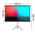 Pantalla De Proyeccion Con Tripode 100 Pulgadas Retractil HD Variante Color Negro