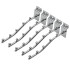 Pack X5 Ganchos Metálicos 18x6cm P/ Panel Ranurado Perchas Pack X5 Ganchos Metálicos 18x6cm P/ Panel Ranurado Perchas
