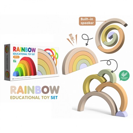 Juguete Educativo Arcoiris de Silicona 001
