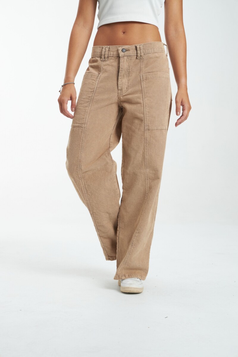 Pantalón Mimi pana W24 - Beige 