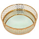 Bandeja Metalica Dorada de 20CM C/ Espejo Bandeja Metalica Dorada de 20CM C/ Espejo