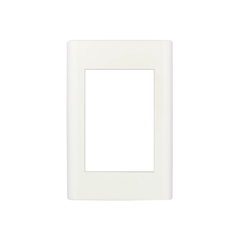 PLAQUETA 3 MODULOS CON BASTIDOR REGGIO UP Plaqueta 3 Módulos con Bastidor Reggio Up Blanca