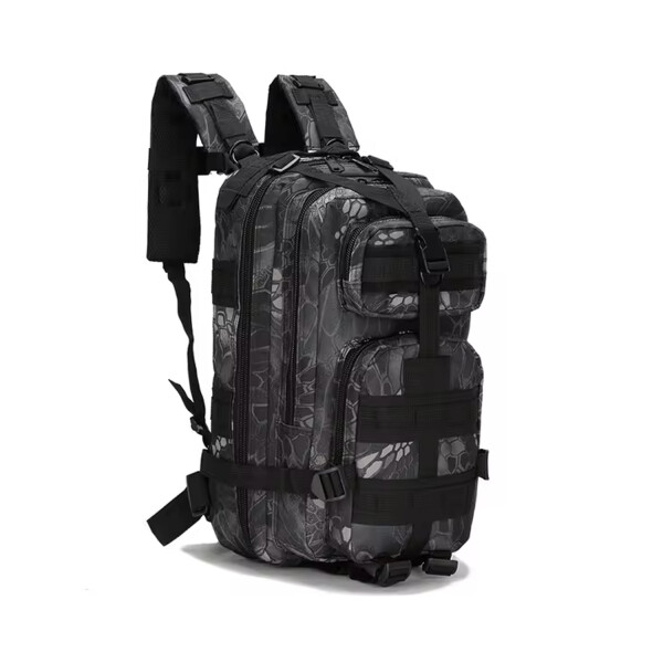 Mochila Camping Táctica Militar Impermeable 30 L Acampar Variante Color Negro