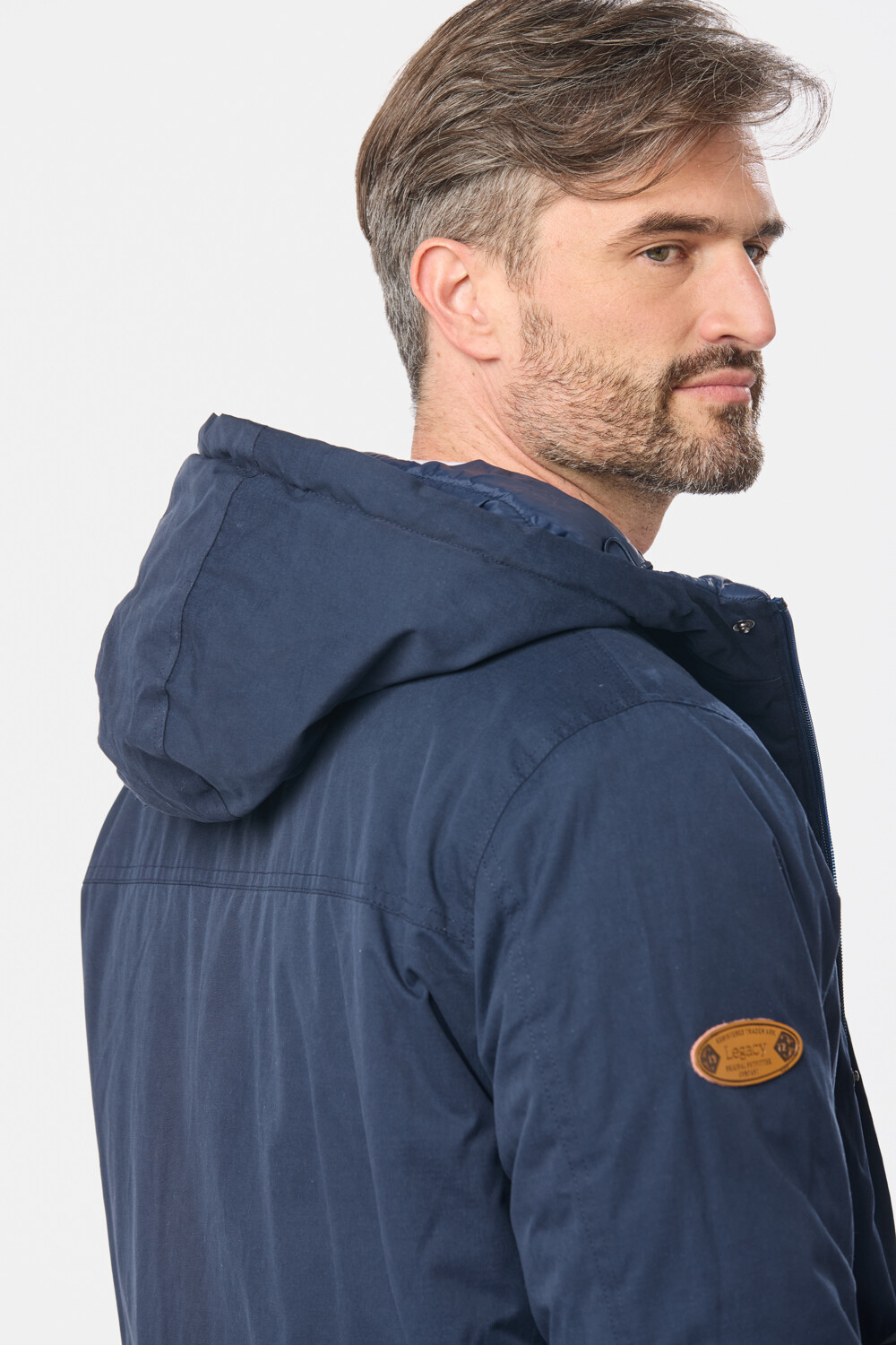 CAMPERA REVERSIBLE CAPITONEADA Azul