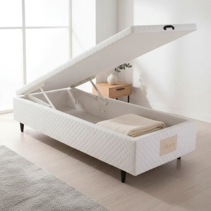 Box base Con Baúl para colchón de 1 plaza 90cms x 1.90mts - SIN COLCHÓN Box base Con Baúl para colchón de 1 plaza 90cms x 1.90mts - SIN COLCHÓN