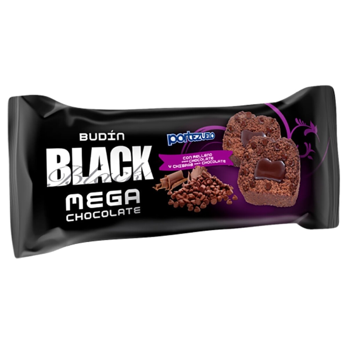 BUDIN RELL PORTEZUELO MARMO RELL D LECHE 240GRS - Black Mega Chocolate 
