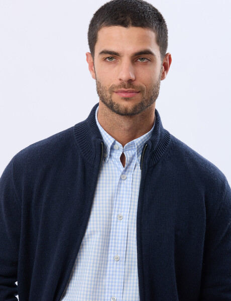 CAMPERA LANA TEJIDA Azul