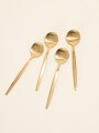Cuchara De Té Fiordo, Set 4 Un. Dorado Color Unico